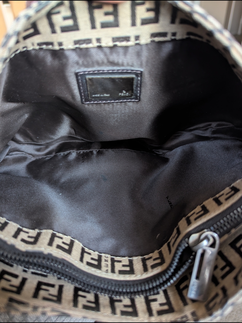 Fendi Zucchino Mamma Baguette Hobo Bag - Picture 9 of 13